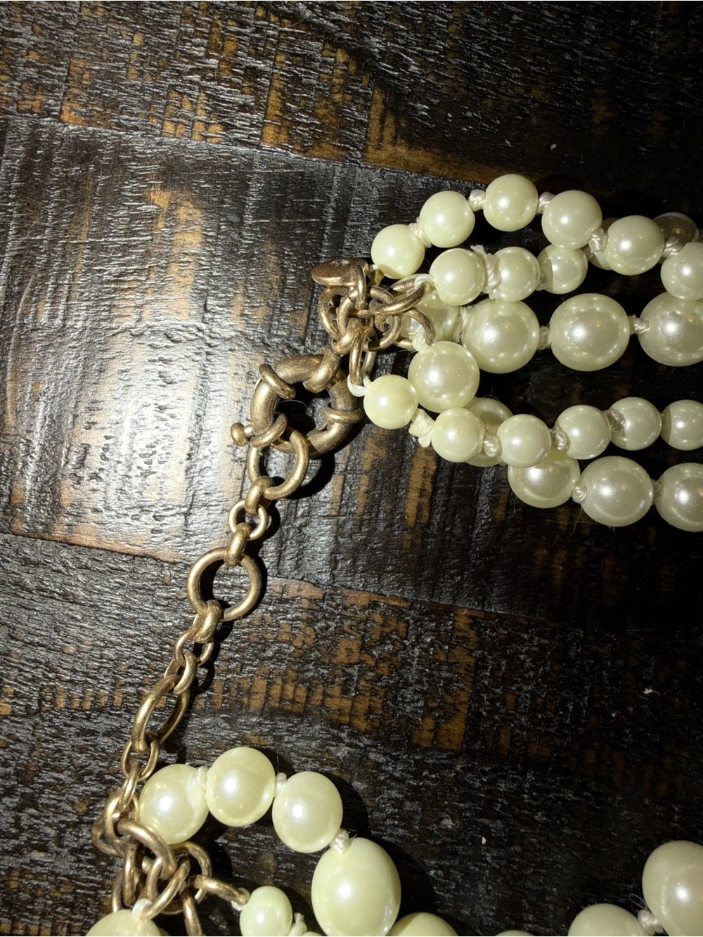 🤎 J. CREW // Classic Multi-Strand Ivory Pearl Necklace - Picture 3 of 3